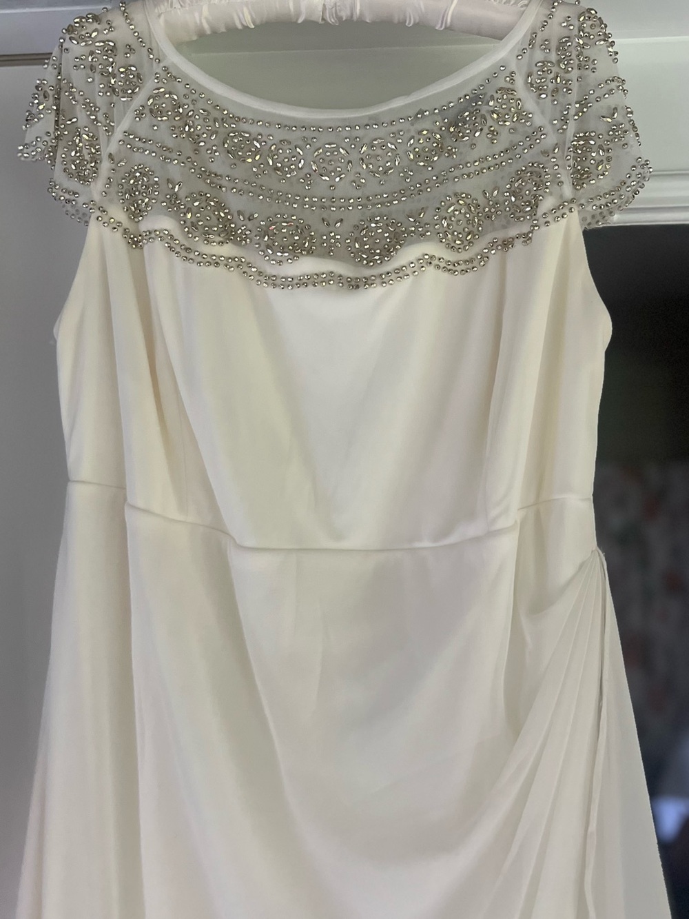Roaman's Ivory Beaded Dress - Picture 1 of 9